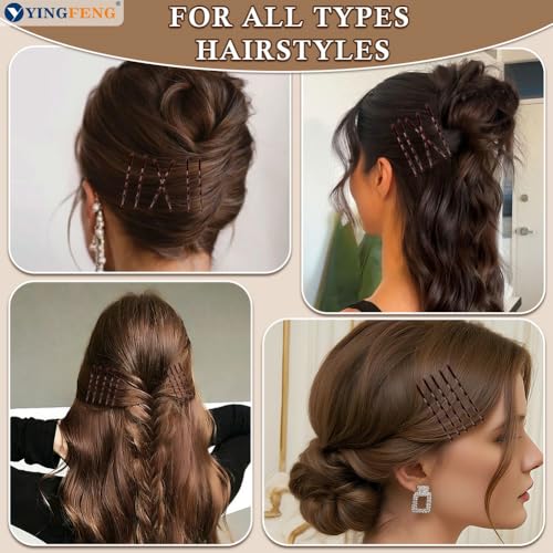 Bobby Pins Brown, 330 Count 2.2 Inch Hair Pins With Cute Box, Premium Bobby Pin For Kids, Girls And Women, Great For All Hair Types - color: Brown(2.2Inch)