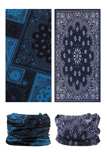 Head Wrap Headwear Headband Bandana Face Mask magic scarf for men & women - color: 6pcs. Boho