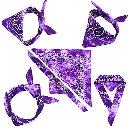 URATOT 12Pcs Paisley Cotton Bandana Printed Head Scarf Set | Rich color options classic paisley printed available for both adults and children with diverse usage scenarios - color: Mixed 12 Colors G