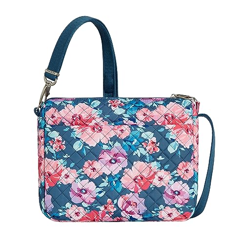 Travelon Anti-Theft Classic Small East/West Crossbody - color: Floral