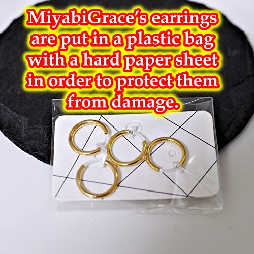Silver Small for Women Comfortable Plastic Invisible Clip On Hoop Earrings Men Fake Nose Ring Faux Lip Septum Ring Fake Cartilage Earrings 12 mm Spike Cross Feather 15mm Unisex Gold Non Piercing Lobes - color: 15mm Gold