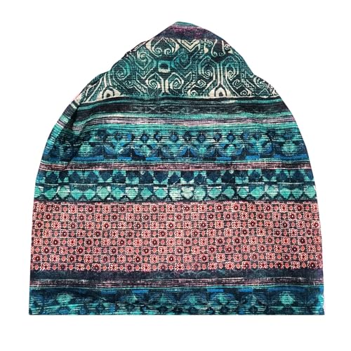 Women's Baggy Slouchy Beanie Chemo Hat Cap Scarf - color: Style E-2 Pack