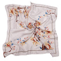 NZKNP Silk-Like Head Scarf - Women's Bandana Wraps - color: 22-classical White Flowers, size: 35"*35"