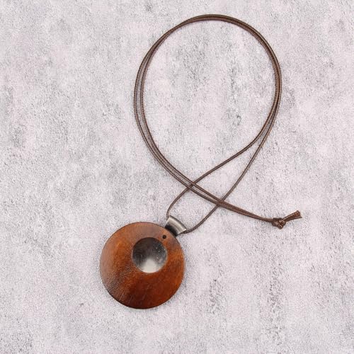 Bohemian Necklaces for Women Long Leather Necklace with Large Pendant Chunky Boho Hippie Jewelry Pendant Chocker Necklace - style: Boho Necklaces