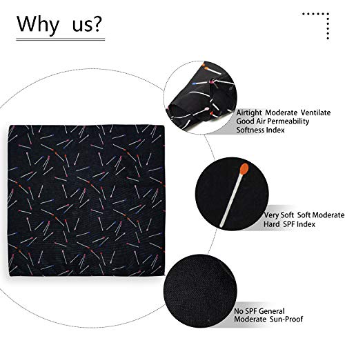 Cotton Bandanas for Men & Women Paisley Cowboy Bandana Handkerchiefs for Hair 22x22 - color: 3pcs Firewood Stick Pattern-1