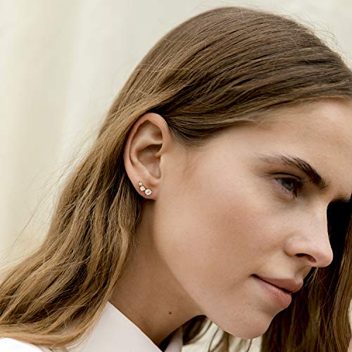 PAVOI 14K Gold Plated Cubic Zirconia Ear Crawler Earrings - Faux Diamond Ear Climber Fashion Earrings for Women - style: Mini
