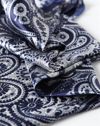 Headscarf Large Square Women Scarf 35" Fashion Scarves Silk Feeling Hairscarf - color: A112