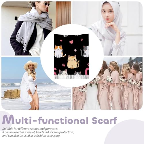 Scarfs for Women Fall Winter Scarves Shawls and Wraps for Evening Dresses - color: Design16