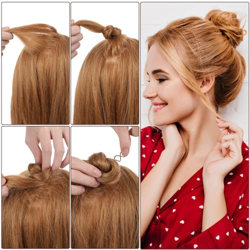 Molain 20 Pcs Spiral Hair Pins, Spiral Twist Hair Pins Spin Pins for Hair, Alloy Spirals Bobby Pins, Hair Bun Maker Bun Twist Spirals Hair Pin with Non-scratch Rounded Tips for Women (Brown) - color: Brown