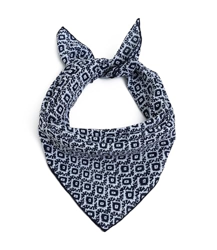 STARWHISPER Multicolored 22''x22'' Cotton Bandana for Women and Men Multi-purpose Headband Hair Scarf Protective Coverage - color: S9-blue Matrix