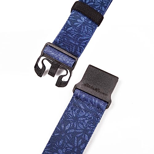 Eddie Bauer Women's Active Stretch Webbing Trail Belt With Quick Release Buckle, One Size Fits Most - color: Blue Graphic