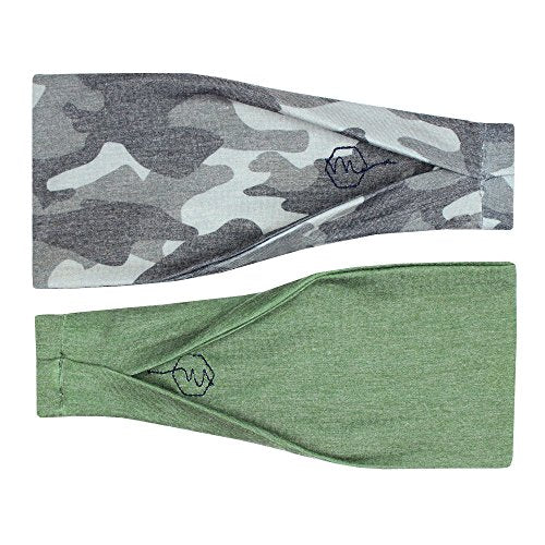 Maven Thread Wide Workout Headbands for Women – Non-Slip Sweatbands for Gym, Running & Yoga - color: Hustle