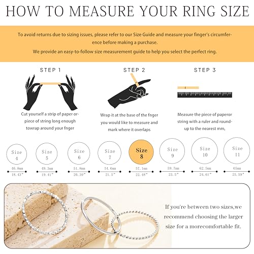 Gokeey Gold Rings for Women Non Tarnish, Dainty 14K Gold Plated Stackable Thin Thumb Ring Set Trendy Pinky Wedding Bands Engagement Rings for Women Size 4 5 6 7 8 9 10 11 - color: Silver, size: 8