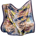 K-Elewon Large Square Scarf 43" Silk Scarf Fashion Scarves Silk Feeling Hair Wrapping Scarfs Night Sleeping Headscarf - color: Vb02