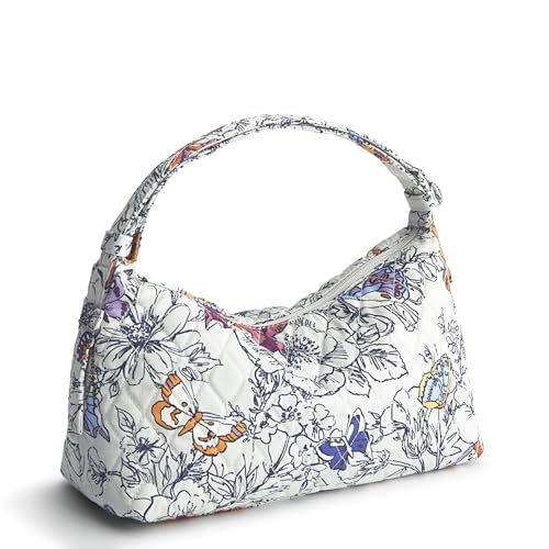 Vera Bradley Women's Premium Cotton Roxbury Crescent Shoulder Bag - color: Wing + Bloom