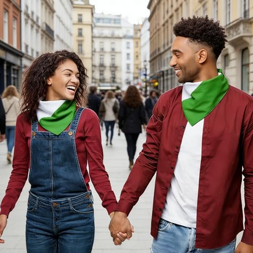 WEITBF 2 Pack Nigeria Flag Bandana Nigerian Scarf Bandanas Headband - 100% Cotton, 22 x 22 inch
