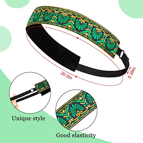 Sintege 8 Pcs Woman Elastic Headband Adjustable Non Slip Velvet Lined Headbands Solid Color Boho Hair Bands for Women Sport Yoga Work Makeup Stylish Hairband(Fresh Style) - color: Fresh Style