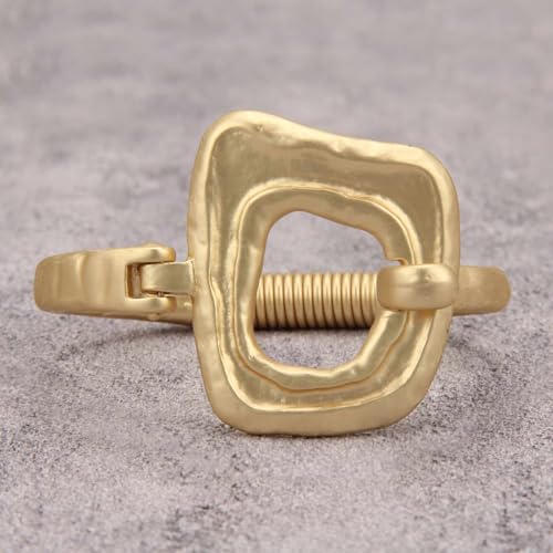 Chunky Gold Bracelet Trendy Gold Cuff Bracelets for Women Statement Silver Arm Cuffs Bangles Arm Punk Jewelry Accessories - style: Chunky Gold Arm Cuffs