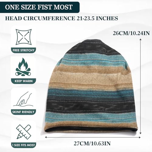 Chemo Headwear for Women Soft Cotton Slouchy Beanie Hat Scarf for Cancer Care - color: Khaki