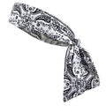 Headbands Tie on Headband for Women Men Running Athletic Hair Head Band Elastic Sports Sweat Basketball Sweatband Stetchy Yoga Workout Sweatbands Adjustable Non-Slip Moisture Wicking - color: White Bandana