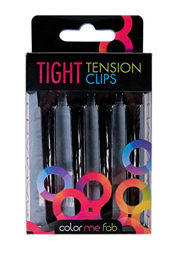 Framar Black Tight Tension Clips For Hair - Set of 4 Professional Hair Clips – Metal Hair Clips for Styling, Stylist Supplies, Hairclips, Hairstylist Essentials - Extra Tight & Durable - color: Black