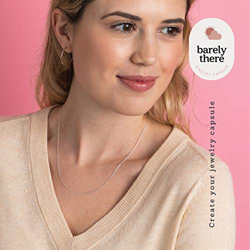KEZEF 18K Gold Plated 925 Sterling Silver Box Chain Necklace for Women, 1mm Thin & Sturdy Italian Chain Necklace, Rose Gold & Silver Available, 15/16/18/20/22/24/30 Inch - color: 18k Gold, size: 30 Inch