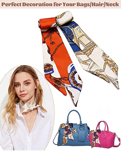 kcctoo 2/6/10Pack Scarf Bags for Women Handbag Scarfs Band Hair Neck Scarves Fashion Gifts - color: Colorful - 6pcs