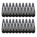 20 Pieces Black Color 2.7'' Big Size No Slip Metal Snap Hair Clips Women Barrettes Large Hair Pins - color: 20 black