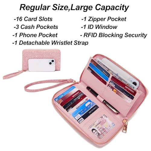 Purses And Wallets Set For Women Work Tote Satchel Handbags Shoulder Bag Top Handle Totes Purse With Matching Wallet - color: A57-3pcs/Set Pink
