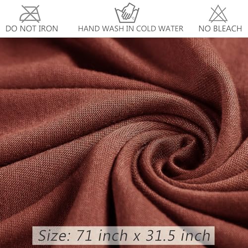 Head Wraps for Black Women African Head Wrap Lightweight for Women Long Plain Turban Hair Scarf Scarves - color: 1 Pc-coffee
