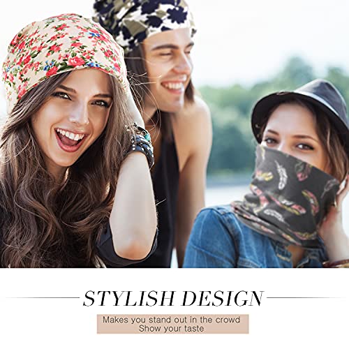 SATINIOR 5 Pieces Women's Slouchy Beanie Chemo Hat Stretch Cancer Head Wraps Sleep Head Scarf for Cancer Patient - color: Multicolor, style: Stylish Style