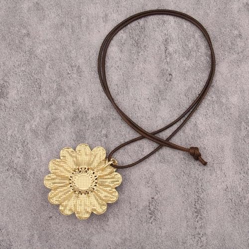 JAOYU Boho Necklace for Women Large Pendant Necklace Boho Long Choker Leather Gold Necklace Vintage Earthy Jewelry Trendy - style: Bohemian Long Pendant Necklace