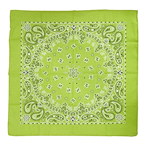 Bandanas Gift Set 12 Pack Soft Thin Handfeel Cotton Bandanna Scarf for men - color: Greenery
