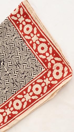 Indian Hand printed Organic 100% Cotton Bandana Scarf, Paisley Design Scarf, Light weight head Scarf Bandana