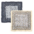 K-Elewon 27.5” Women Medium Square Scarf Head Scarf- 2PCS Neck Scarf Hair Scarf Head Sleeping Wraps Scarfs for Women H07 - color: Se08(2pcs)