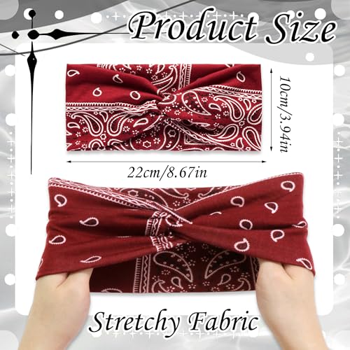 3 Pack Headbands for Women Short Yoga Workout Twist Cross Hair Bands Elastic Non Slip Sweat Headbands Hair Wraps Accessories - color: Multicolor