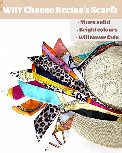 kcctoo 2/6/10Pack Scarf Bags for Women Handbag Scarfs Band Hair Neck Scarves Fashion Gifts - color: 20pcs Bright Scarf