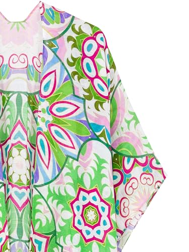 Breezy Lane Kimonos for Women Swimsuit Coverups Beach Cover Up Swimwear Cardigan Summer - color: Boho Green