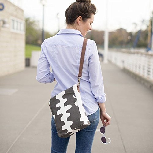 MAIKA Recycled Canvas City Sling Crossbody Bag - color: Echo Charcoal
