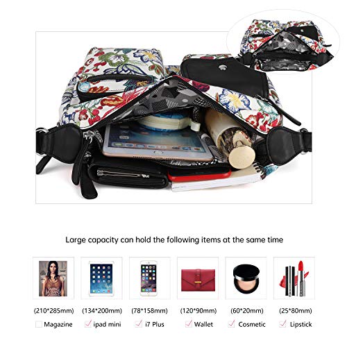 Angel Kiss Crossbody Bags for Women, Ladies Shoulder Handbags and Purses Medium Faux Leather Pocketbooks | Ladies - color: Red/Black