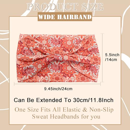 Headbands Stretchable Hair Bands Fashion Turban Knotted Head Bands Workout Running Sweatband Breathable Head Wrap African Style Hairband Accessories for Women Yoga 3 Pack - color: Style 70