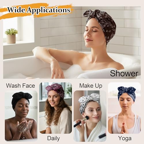 Ababalaya Satin Lined Beanies for Women Chemo Headwear Silky Lined Cotton Sleeping Cap - color: Brown