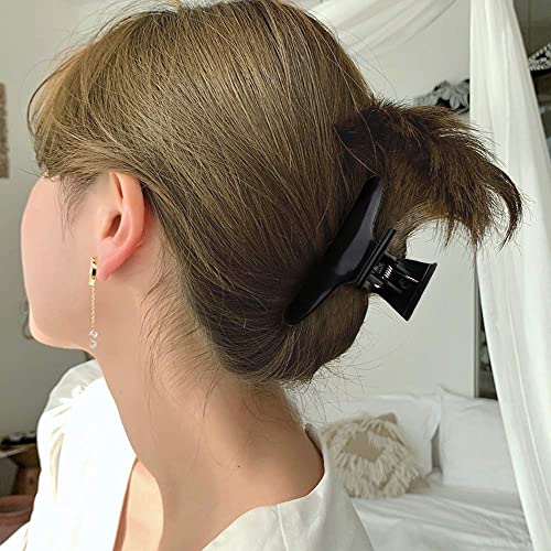 Ondder Hair Clips - Butterfly Hair Clamps, Claw Clips for Styling, Cutting, Coloring, Pro Salon Accessories for Women and Girls - color: Black & Pink