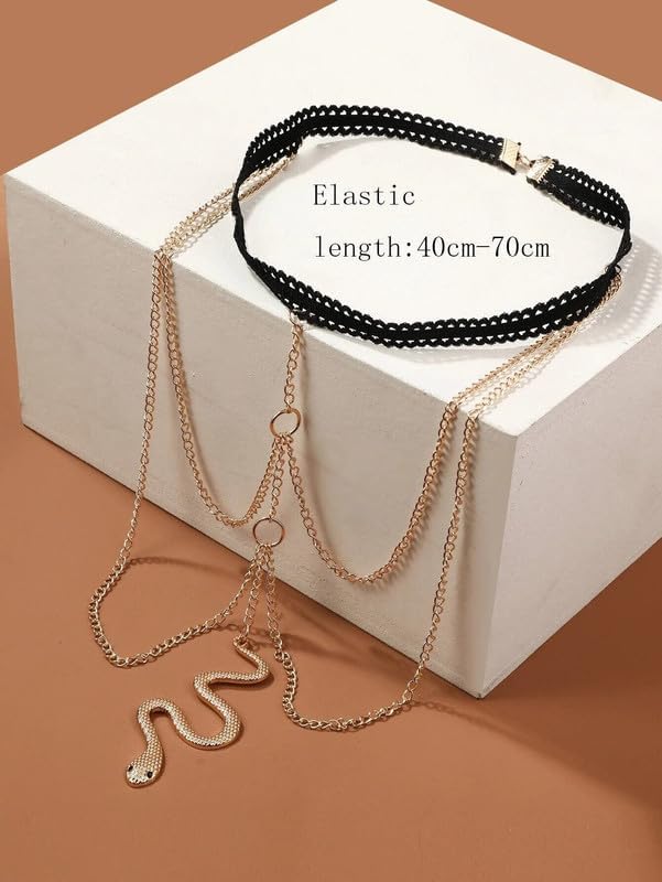 Gold Rhinestone Body Chain Jewelry Adjustable Thigh Harness Accessory for Summer Dresses Beach Vacations - color: A