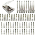 60Pcs Metal Styling Duck Billed Hair Clips, Silver Alligator Roller Clips for Women's Long Hair Styling Sectioning and Pin Curls, Bow DIY, with Case - size: 60 Pieces Mixed