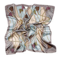 NZKNP Silk-Like Head Scarf - Women's Bandana Wraps - color: 18-blue and Gray, size: 35"*35"