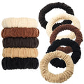 Youxuan No Damage Soft Polyester Hair Ties, No Tug Scrunchies Hair Bands with Strong Elasticity - color: Multi-colored