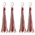 Bohemian Dangle Earrings for Women with Long Tassel Design Drop Earrings - style: Boho-tassel-2pcs
