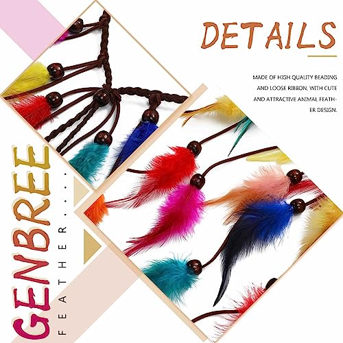 Colorful Feather Headband Rainbow Pride Hair Accessories for Women