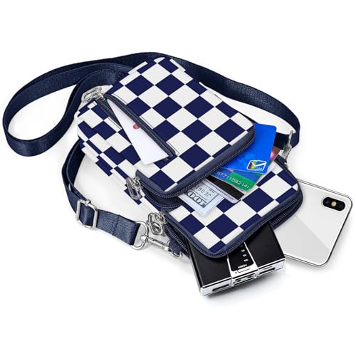 BIAOTIE Lightweight Small Crossbody bags Cell Phone Purses Travel Pouch Shoulder Bag for Women - color: Deep Blue